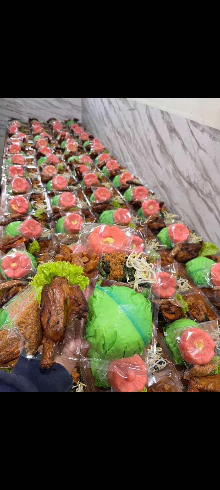 Nasi Ayam Bakar + Apem Kukus